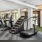a gym with exercise equipment