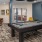 a pool table in a room